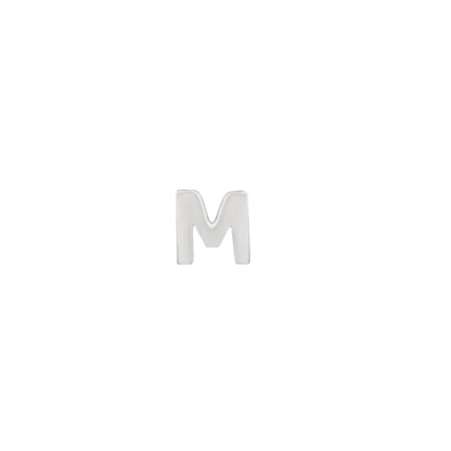 Silver Letter M