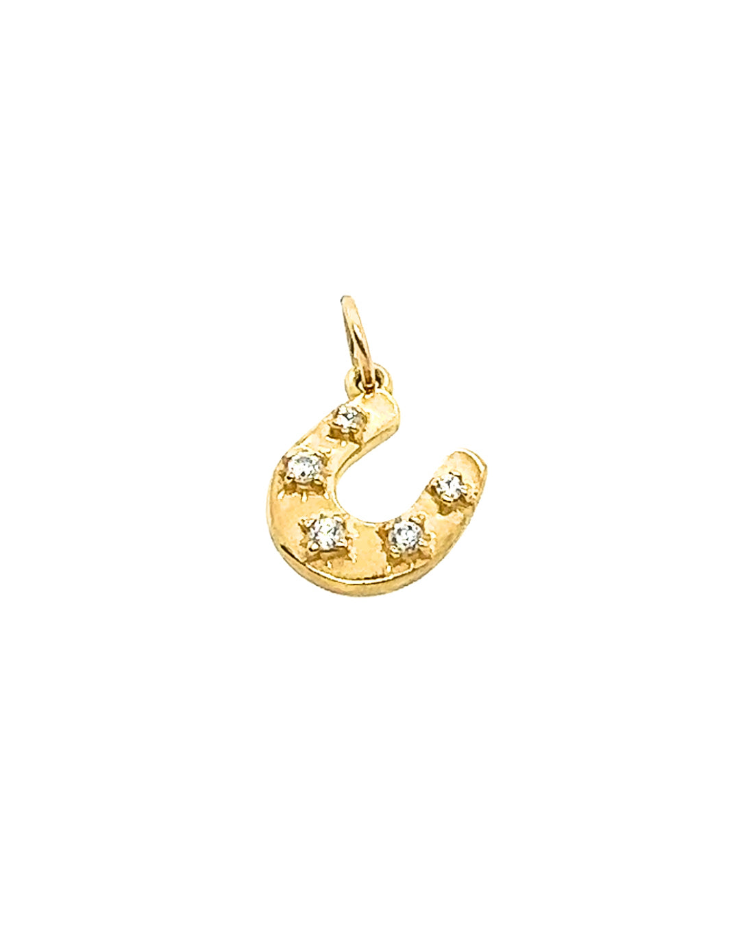 14k gold fill horseshoe protection luck talisman necklace pendant charm