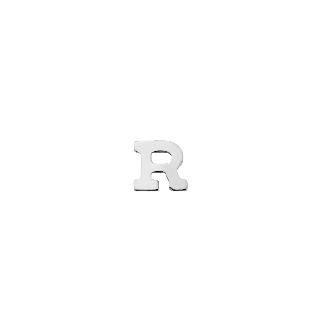 Classic Silver Letter R