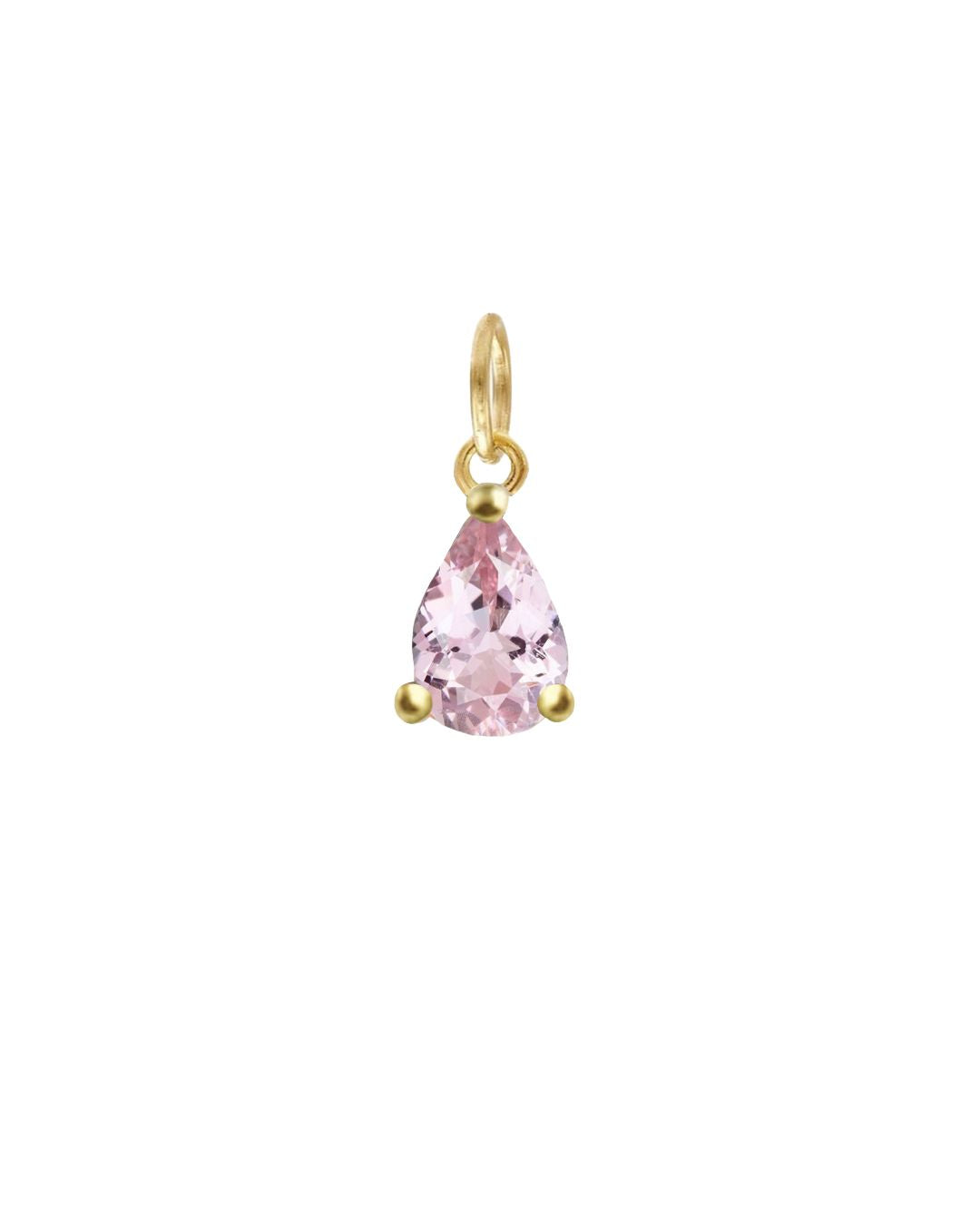 Tourmaline Teardrop Charm