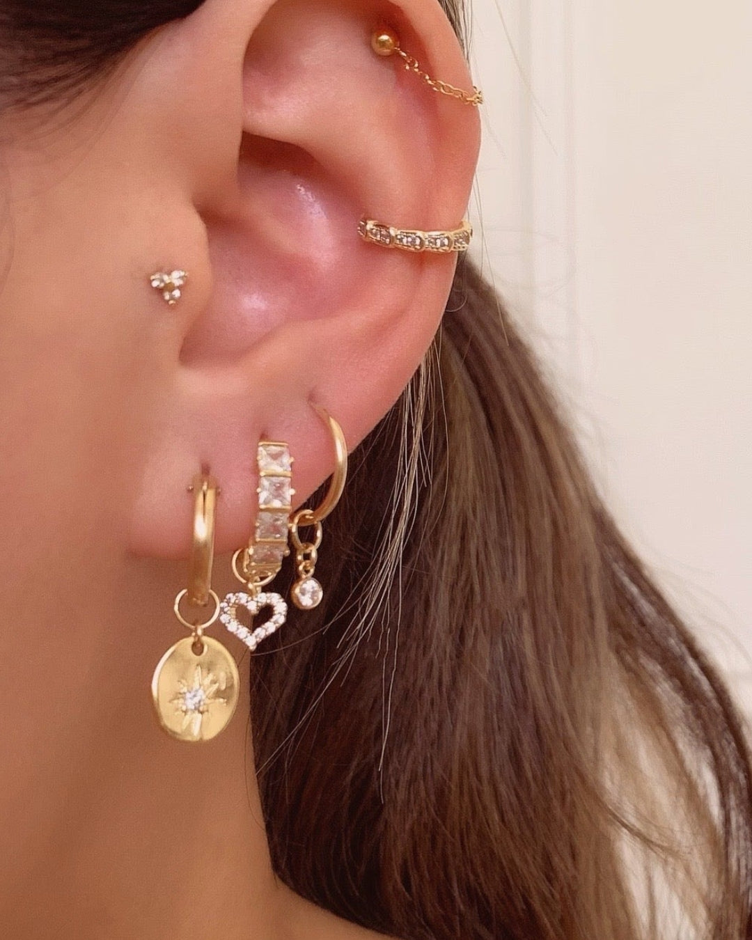 14k yellow gold fill Huggie hoops earrings. Made in Australia. Classic minimal plain gold small infinity hoops