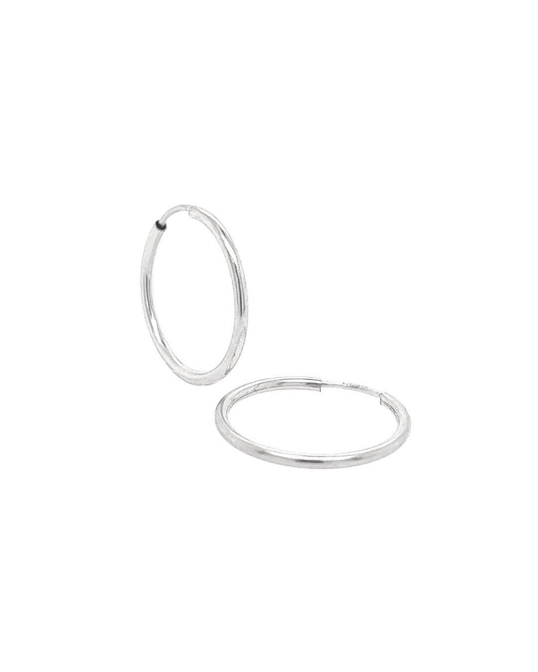Sterling Silver Huggie Hoops Earrings. Made in Australia.