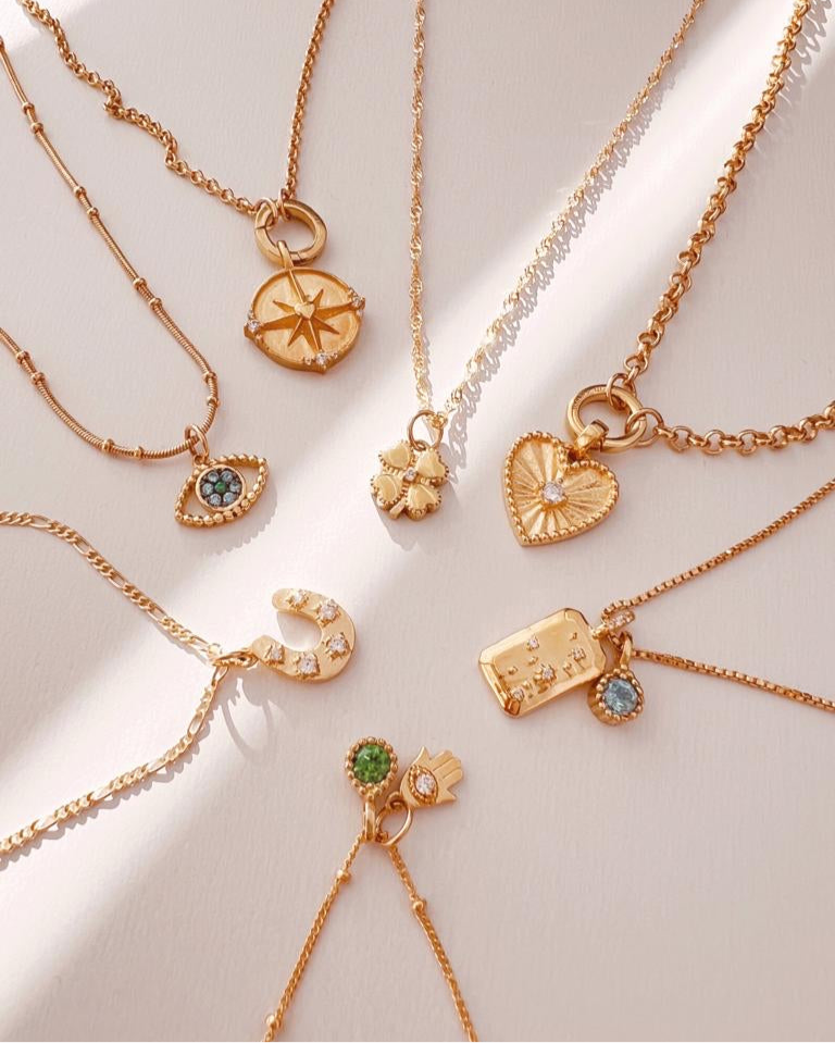 14k gold fill constellation zodiac pendants Capricorn Aquarius Pisces Aries Taurus Gemini cancer Leo Virgo Libra Scorpio Sagittarius on necklace chain