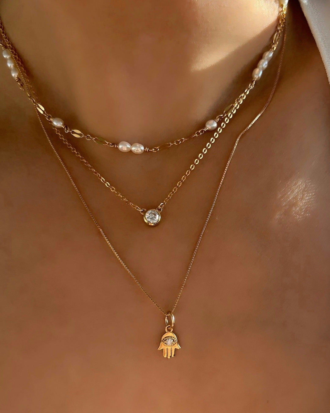 14k gold fill freshwater pearl necklace choker