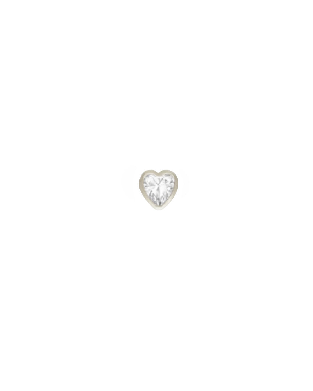 Silver Bezel Heart