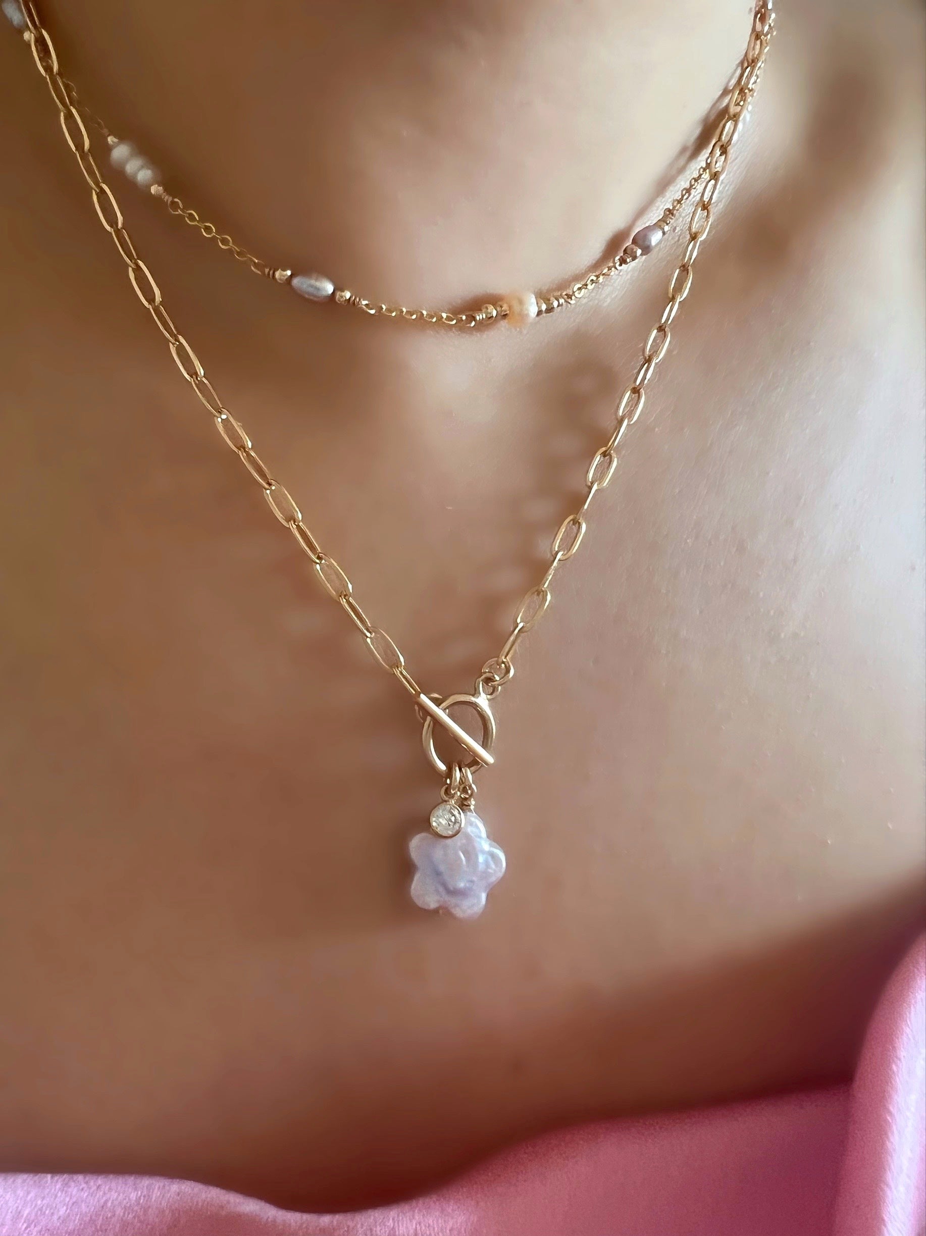 Gold Cloudchaser Pearl Choker