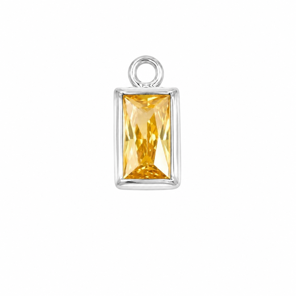 Silver November Birthstone (Baguette)