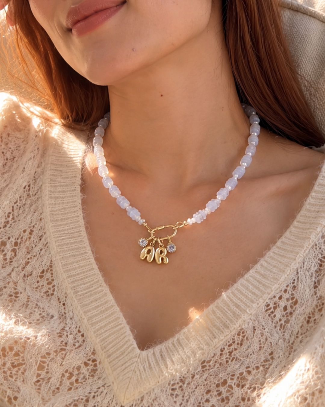 Opaline Charm Holder Necklace