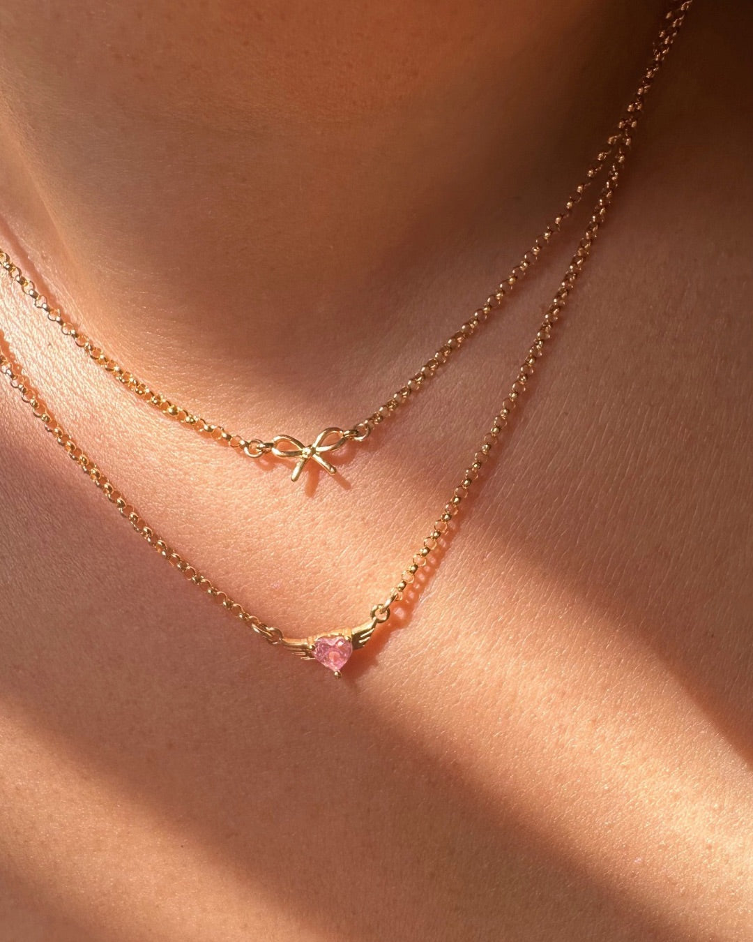 Gold Mini Bow Choker