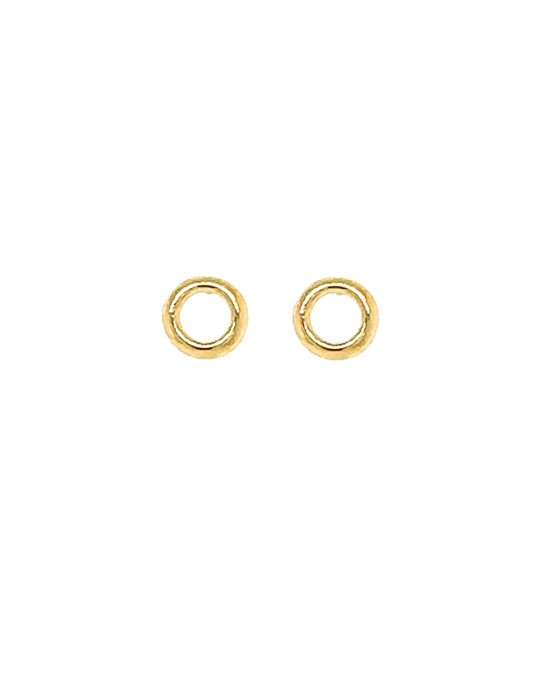 14k yellow solid gold round halo stud earrings with butterfly backings 