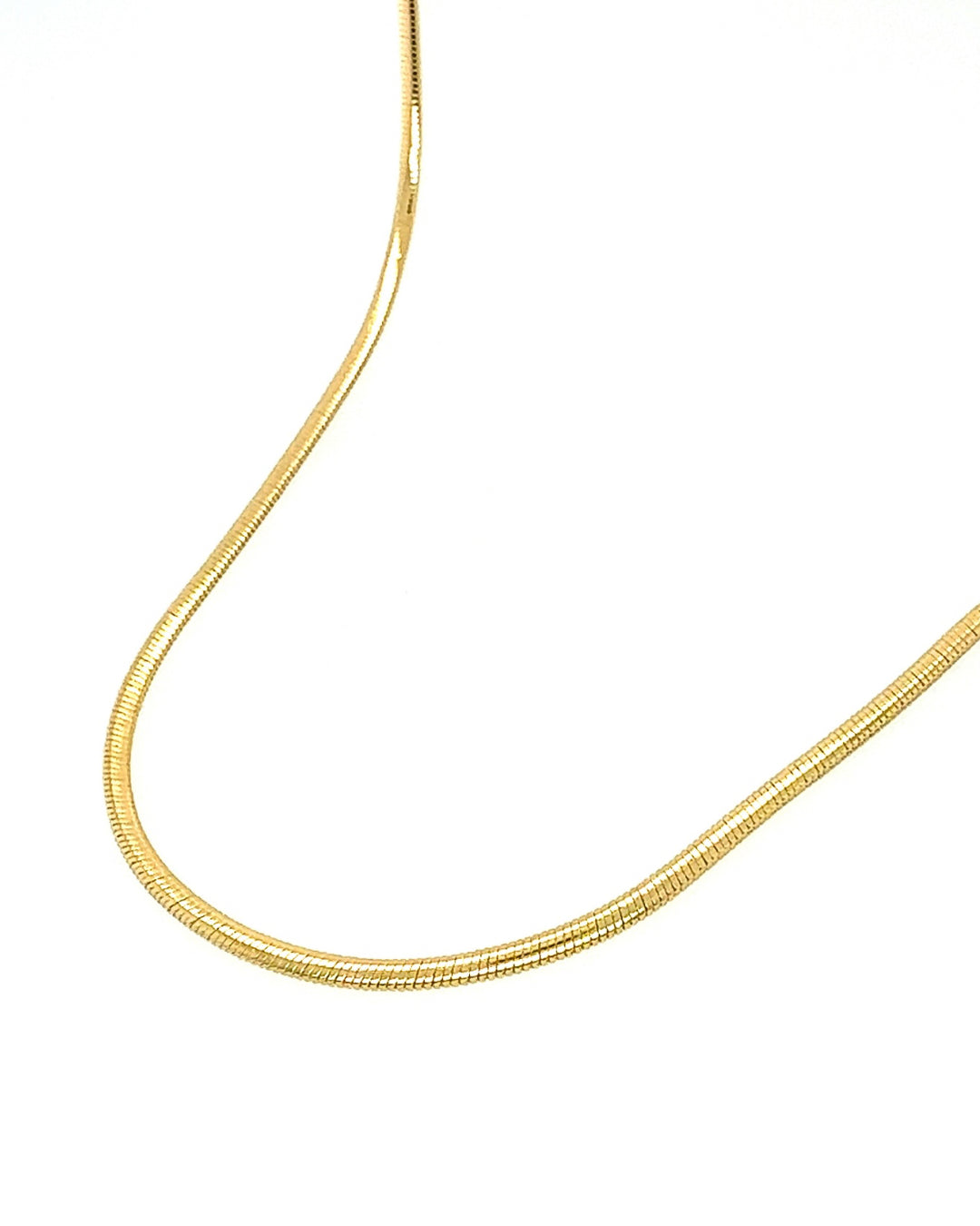 Gold fill herringbone snake chain necklace choker