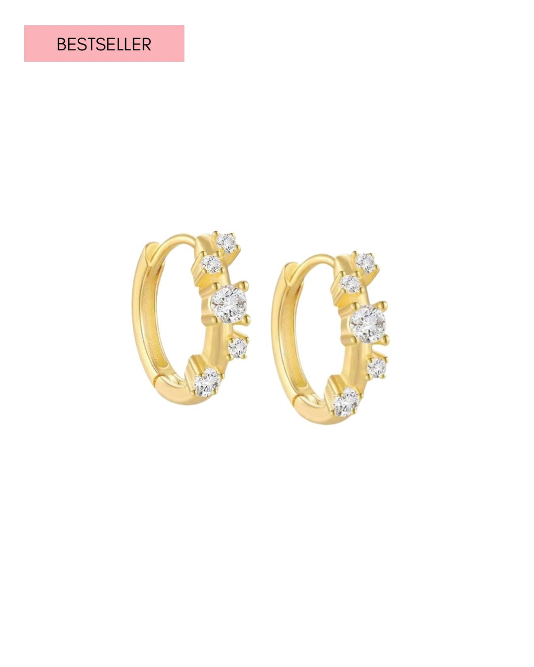 Dainty Stellar Cluster Huggies with alternating organic crystal design along the front, labeled as a Bestseller.