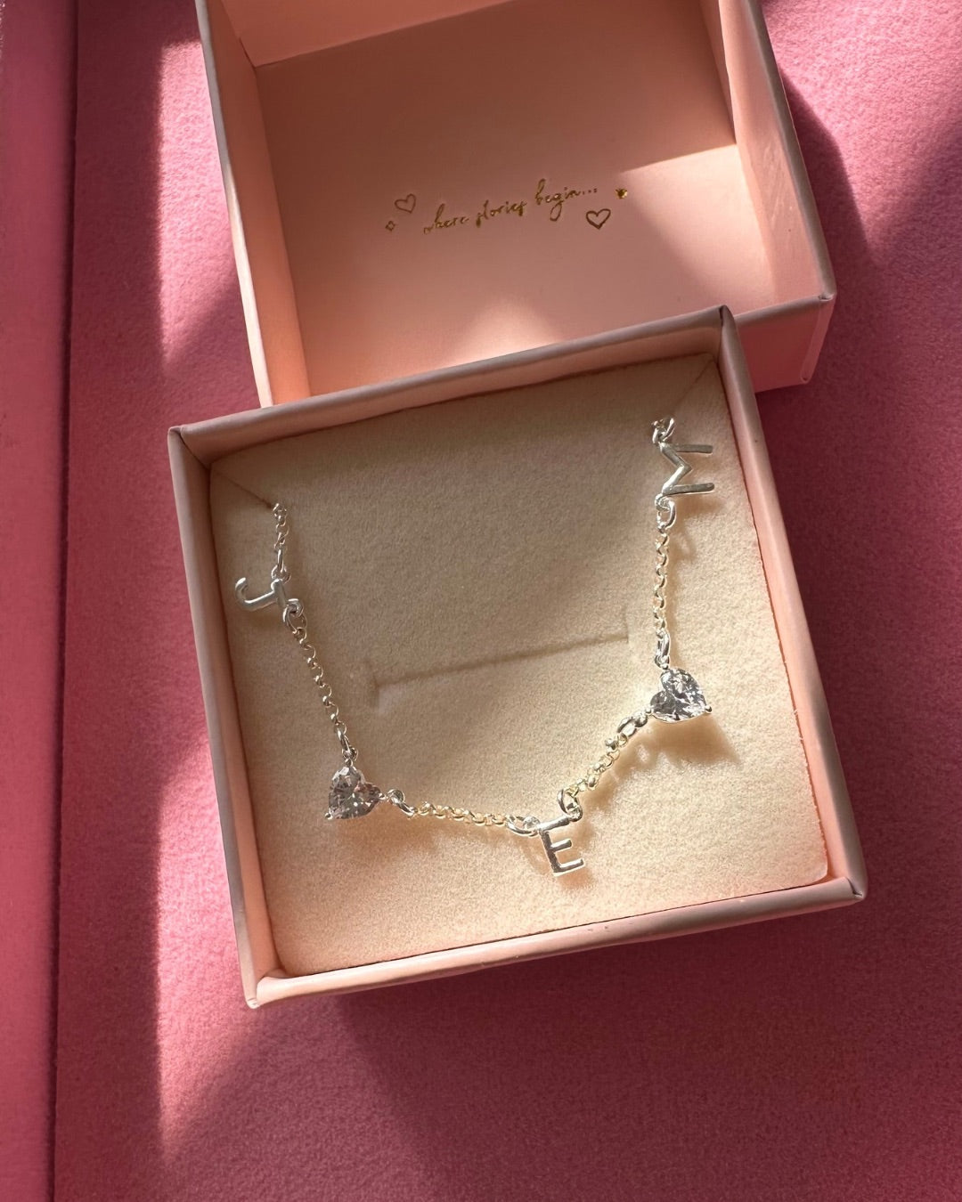 Silver Petite Initial Necklace