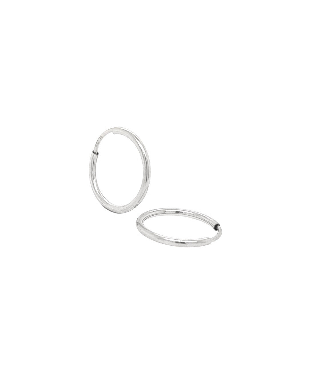 Sterling Silver Huggie Hoops Earrings. Made in Australia.