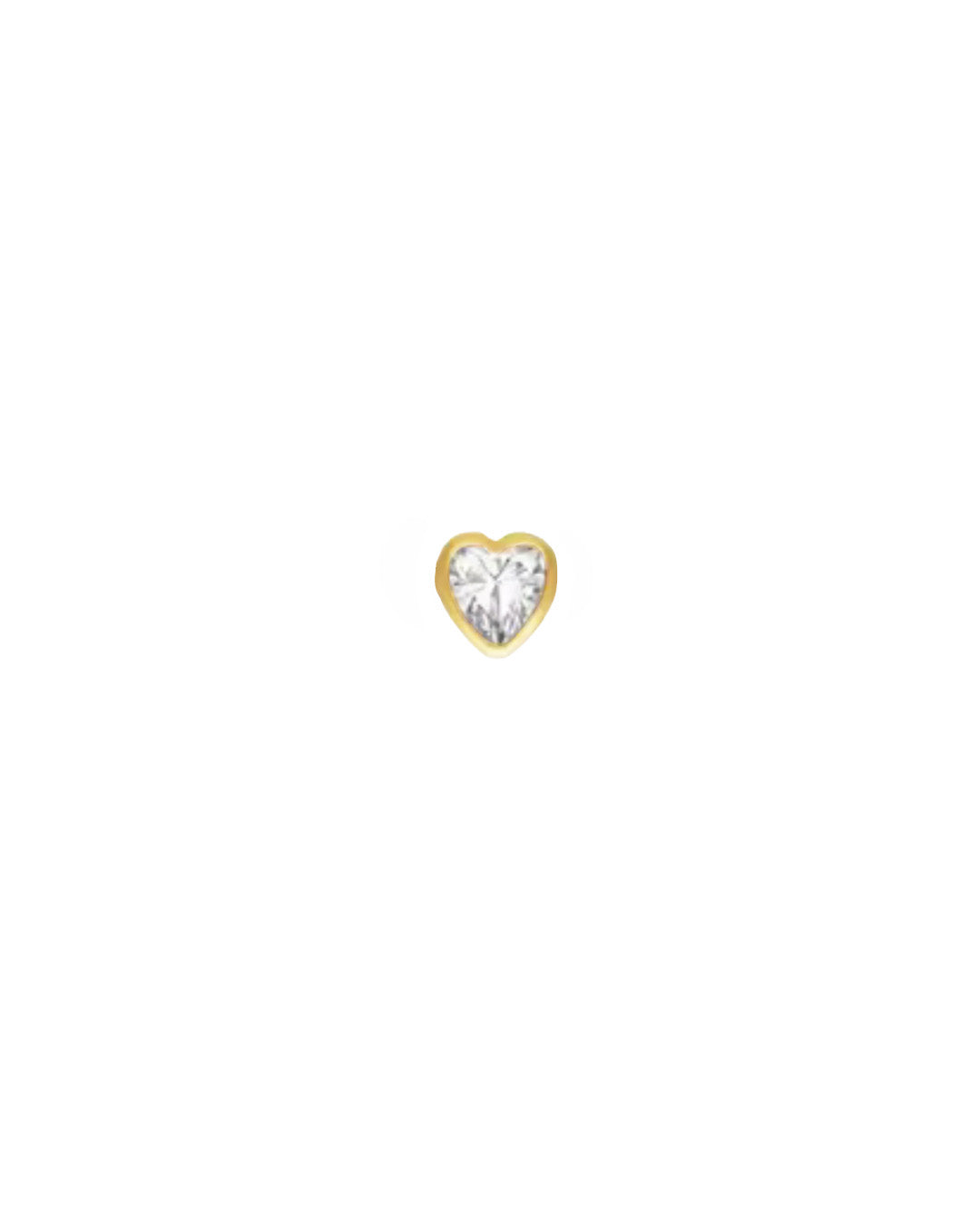 Gold Bezel Heart