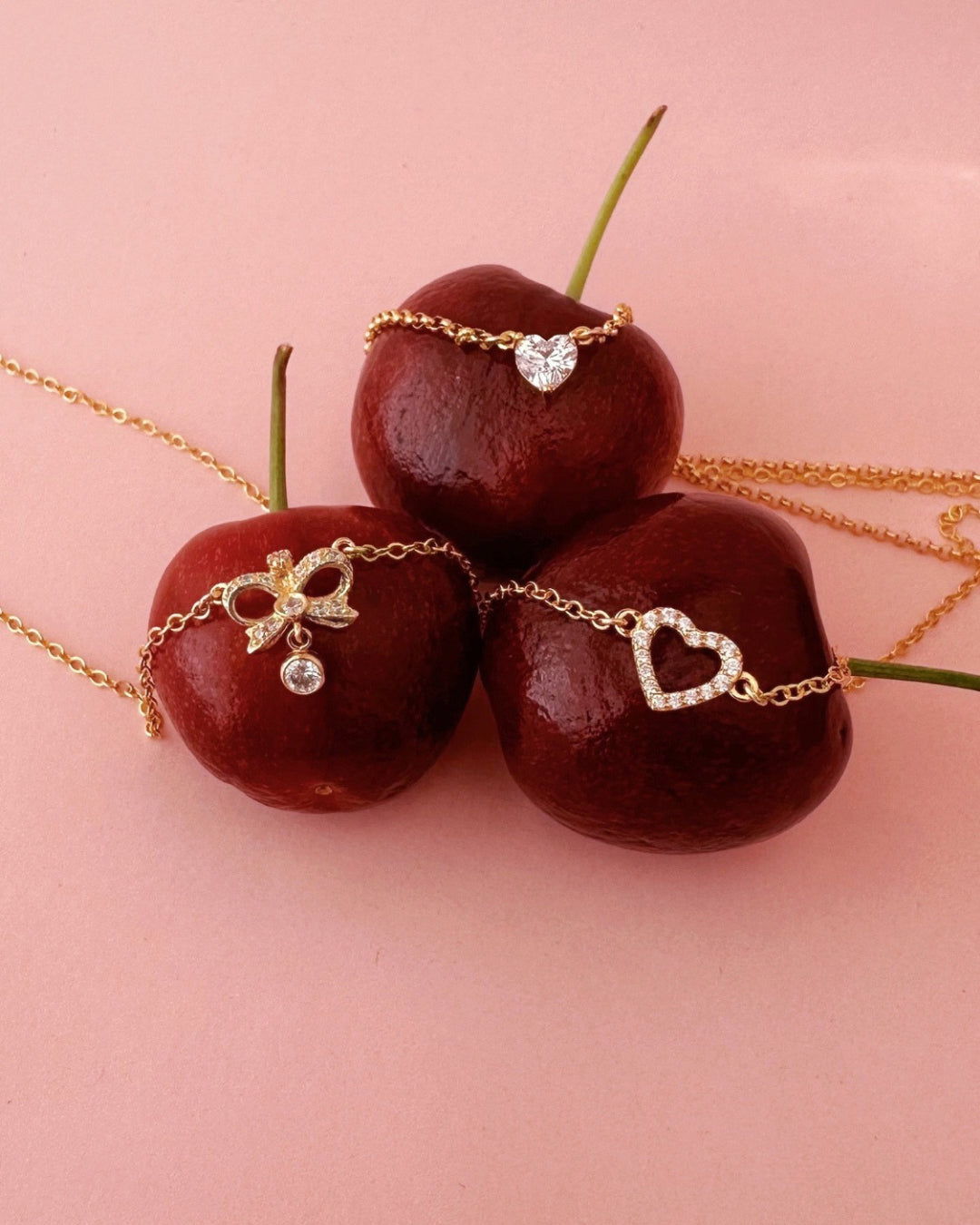 Gold vintage bow necklace with crystal-encrusted design and crystal drop, made in Australia; perfect Valentine's Day gift, birthday gift, or bridal jewelry. Coquette jewellery