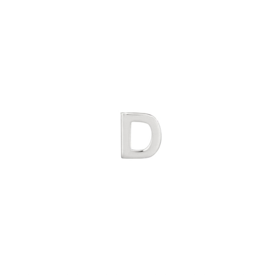 Silver Letter D