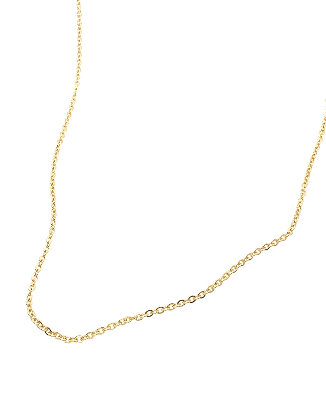 14k yellow gold fill cable chain necklace