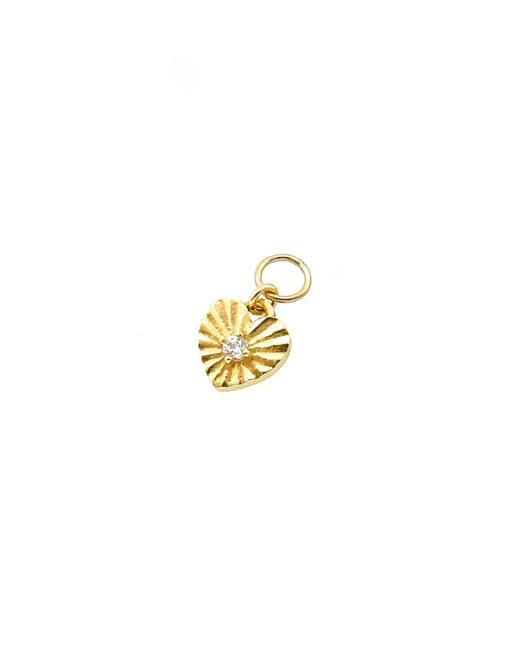 14k gold fill love heart amulet earring charm for huggie hoops earrings. Made in Australia.