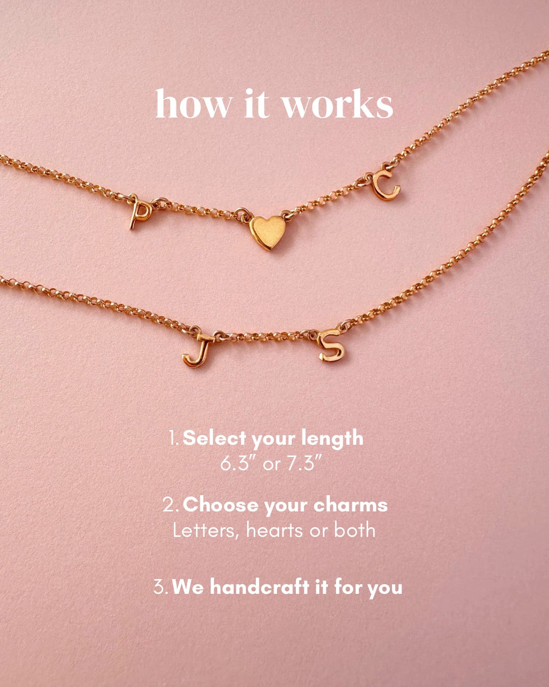 Gold Heart Initial Bracelet