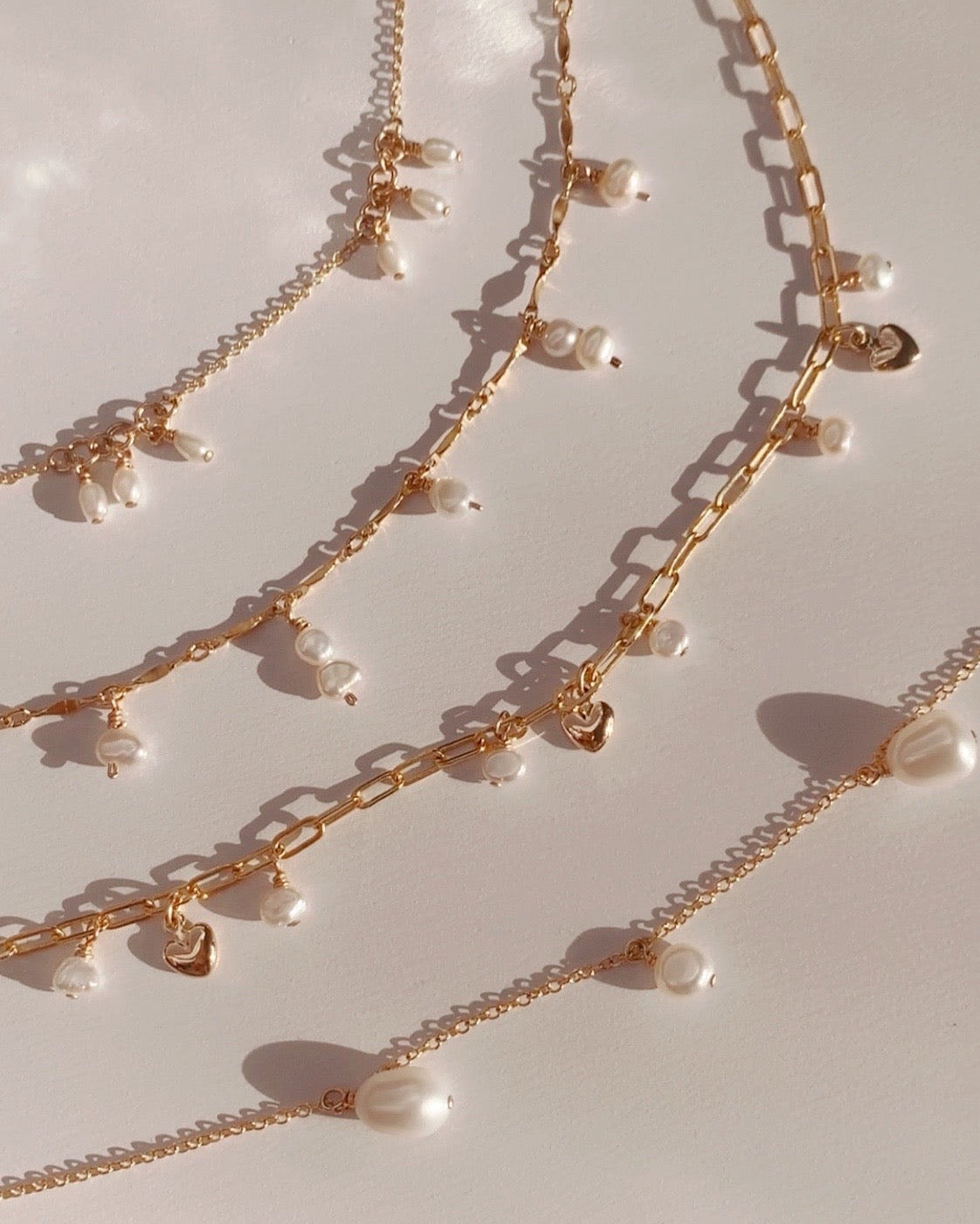 Pearl drop choker necklace with freshwater pearls and dainty pearl drop accents, designed and handmade in Australia. Freshwater pearl choker for a timeless, layered style.