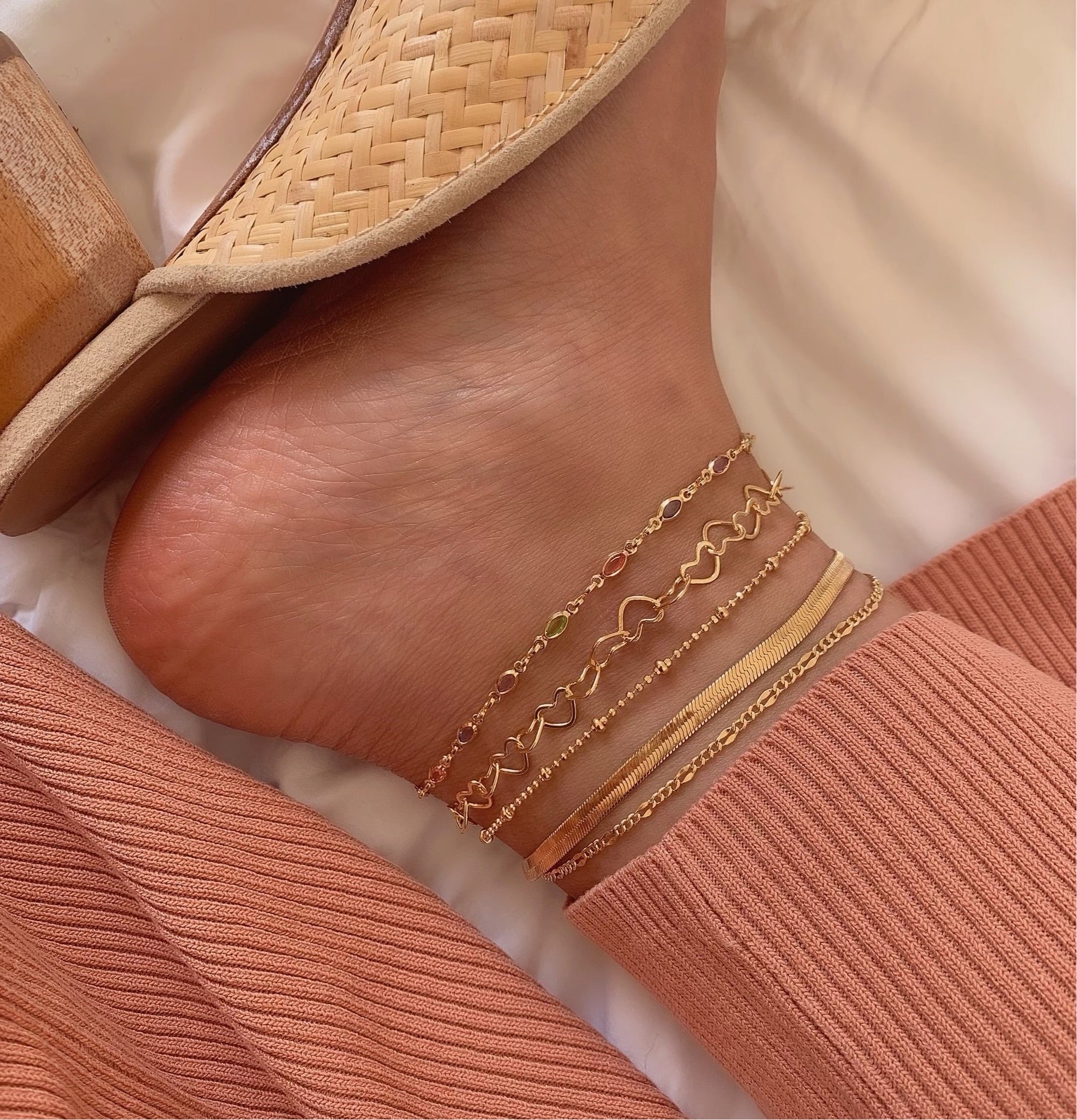 Heart of Hearts Anklet