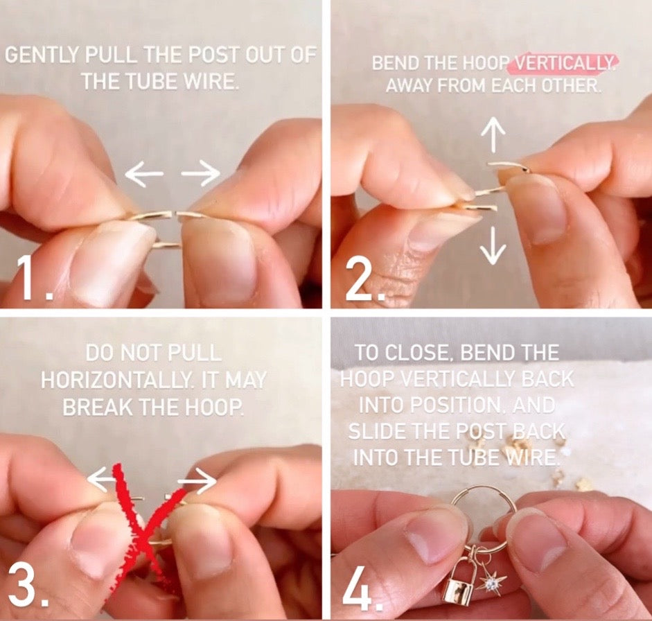 Small Infinity Hoops (16mm)