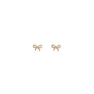 Solid Gold Bow Studs