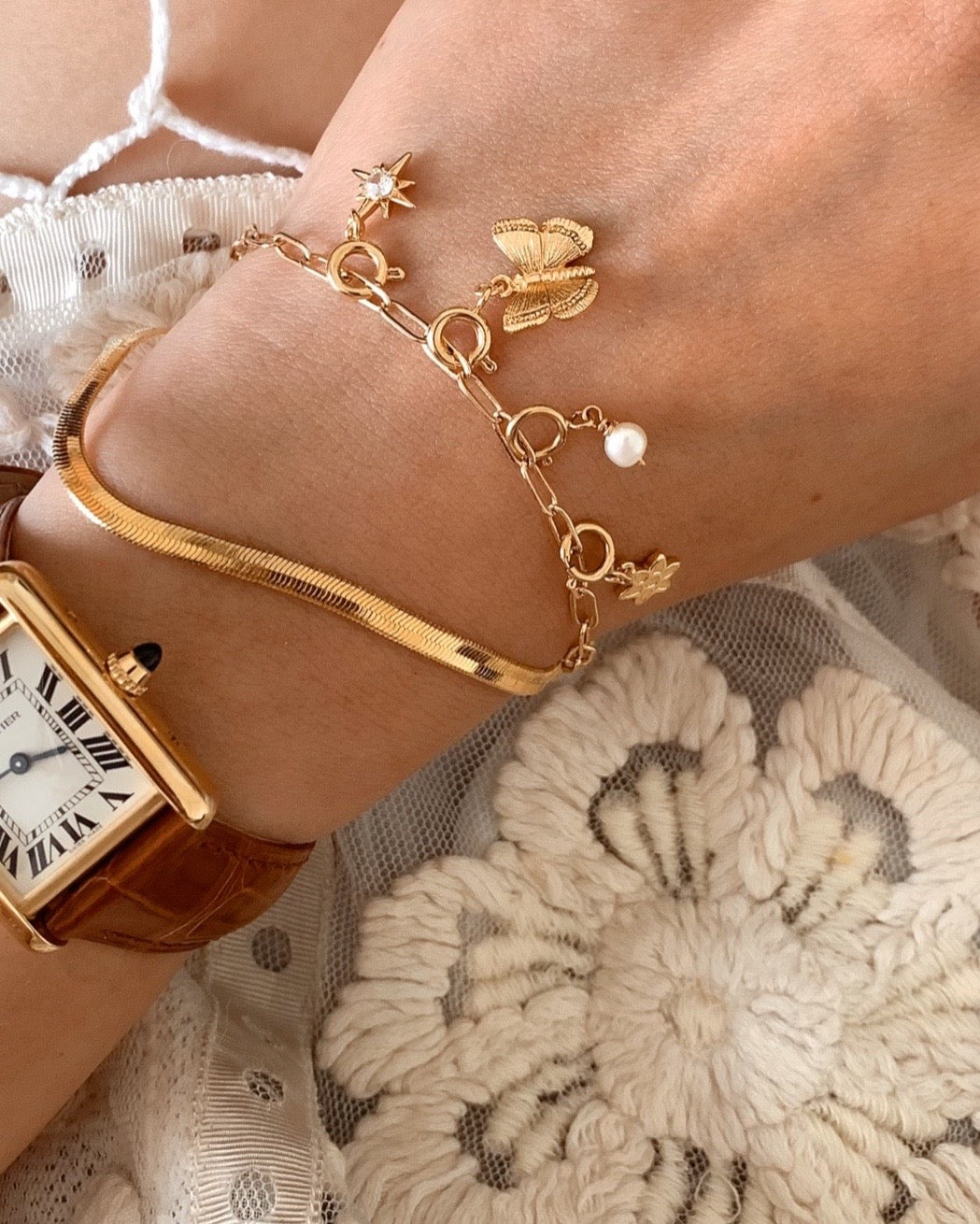 Mini Pearl Bracelet Charm