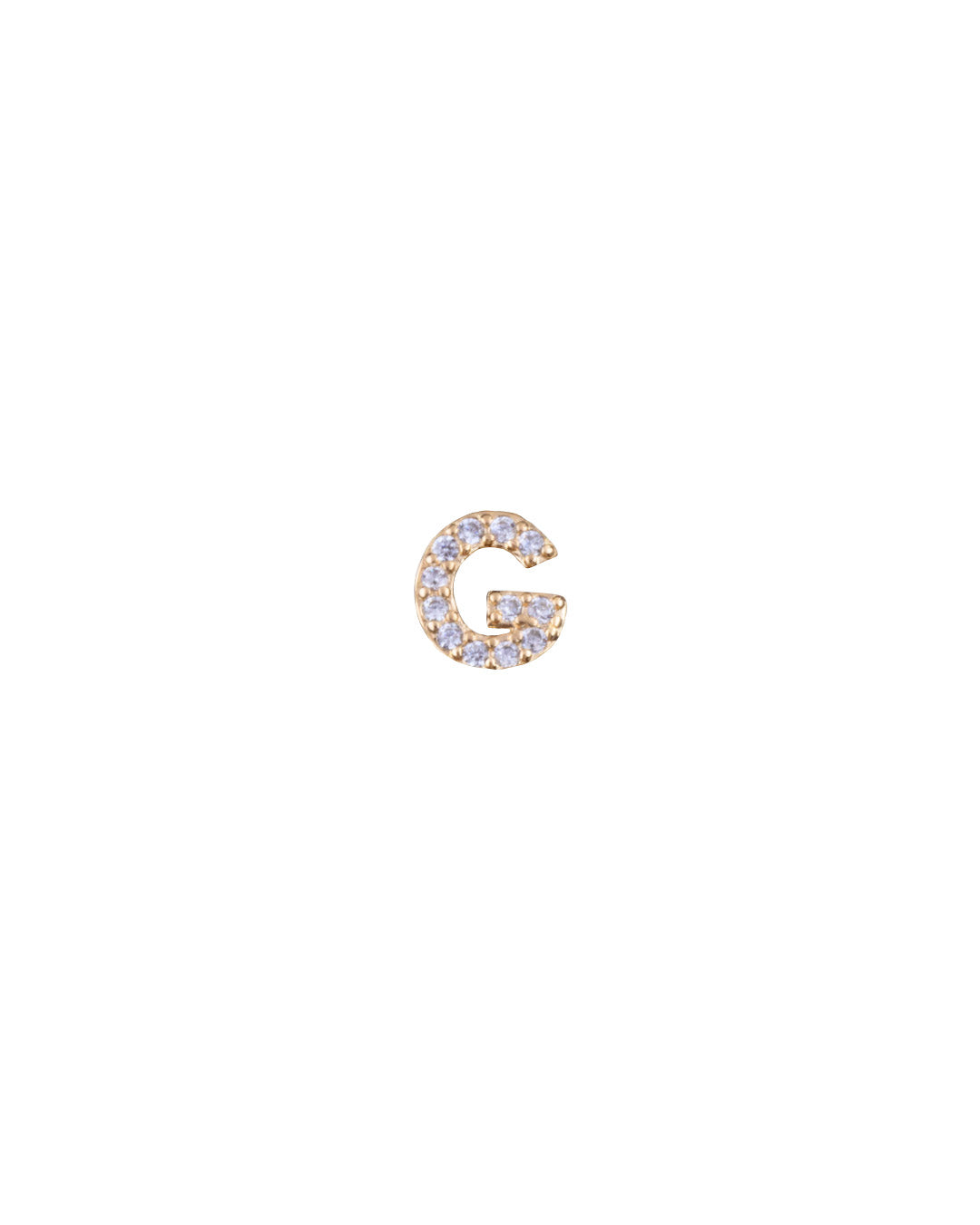 Gold Pavé Letter G