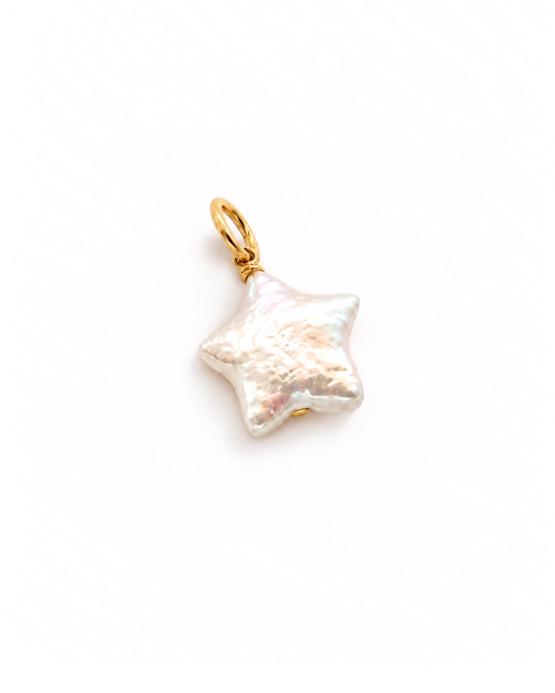 14k gold fill freshwater pearl star pendant charm 