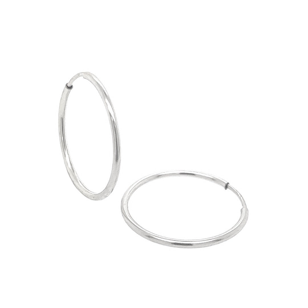 Silver Medium Infinity Hoop (20mm)