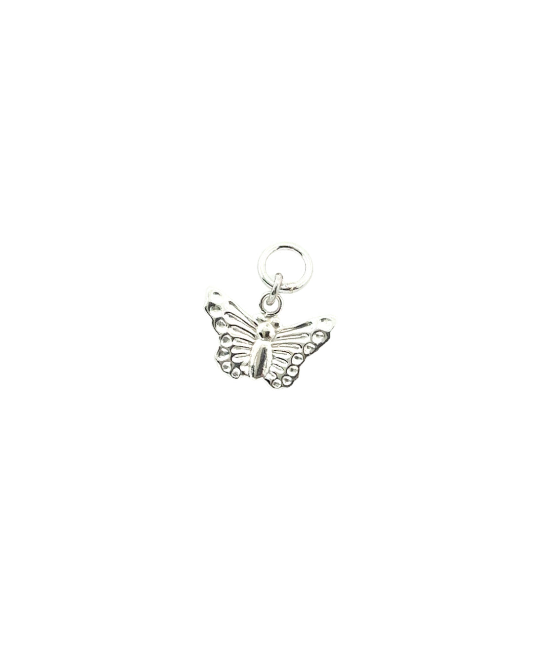 Sterling silver butterfly earring charm for huggie hoops earrings 