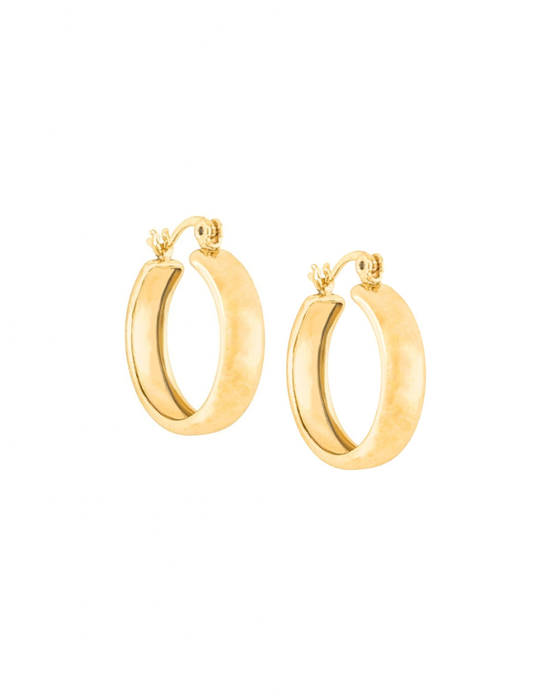 14k gold fill chunky hoops 