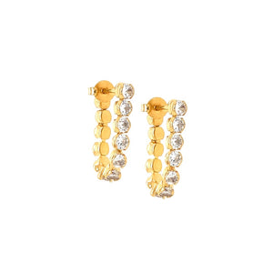 Tennis Chain Stud Earrings