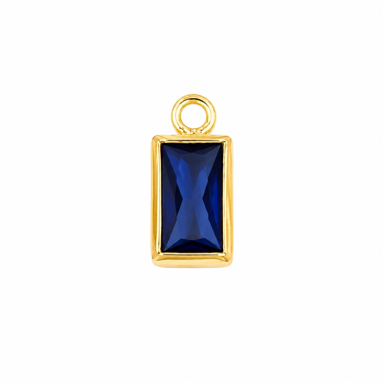 Gold September Birthstone (Baguette)
