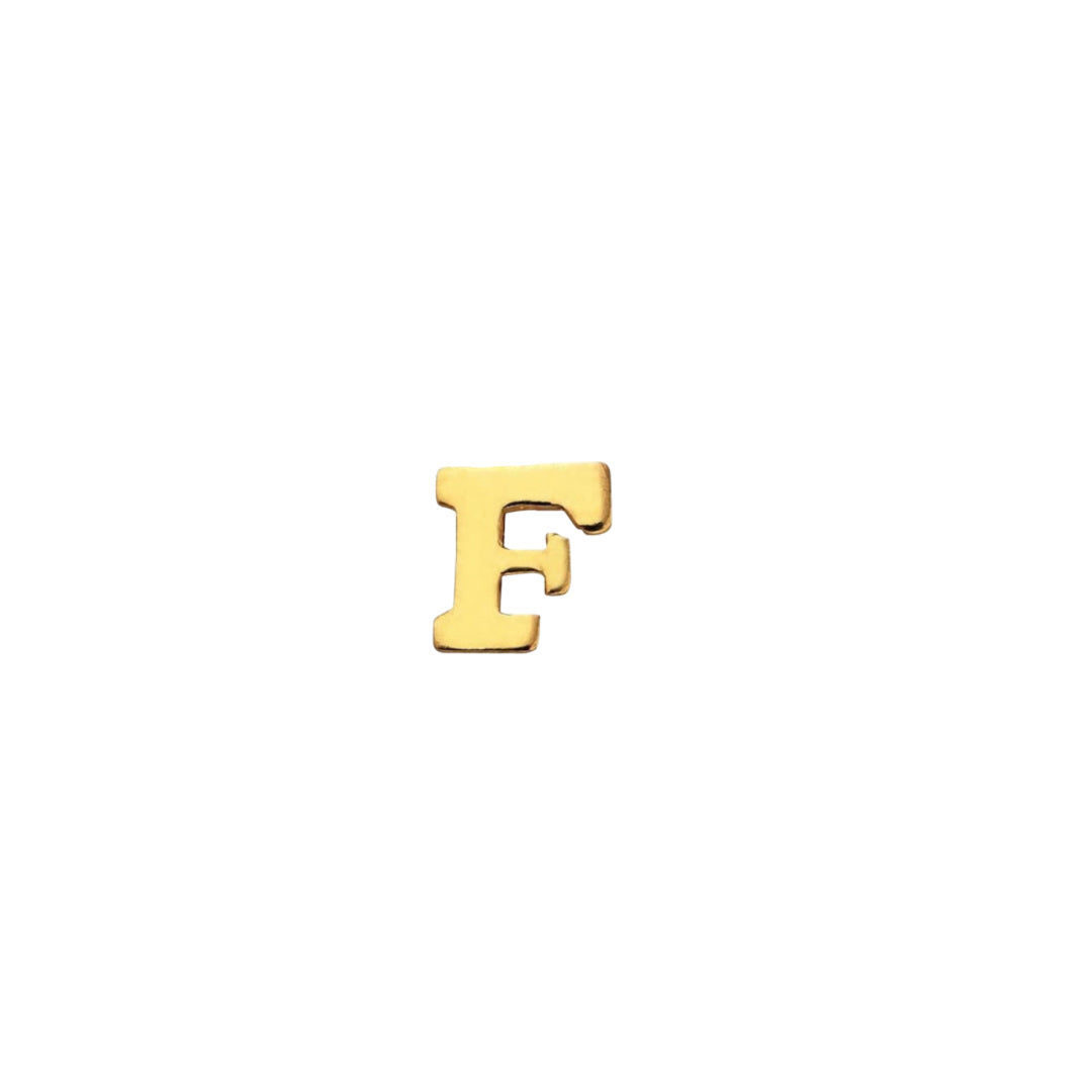 Classic Gold Letter F