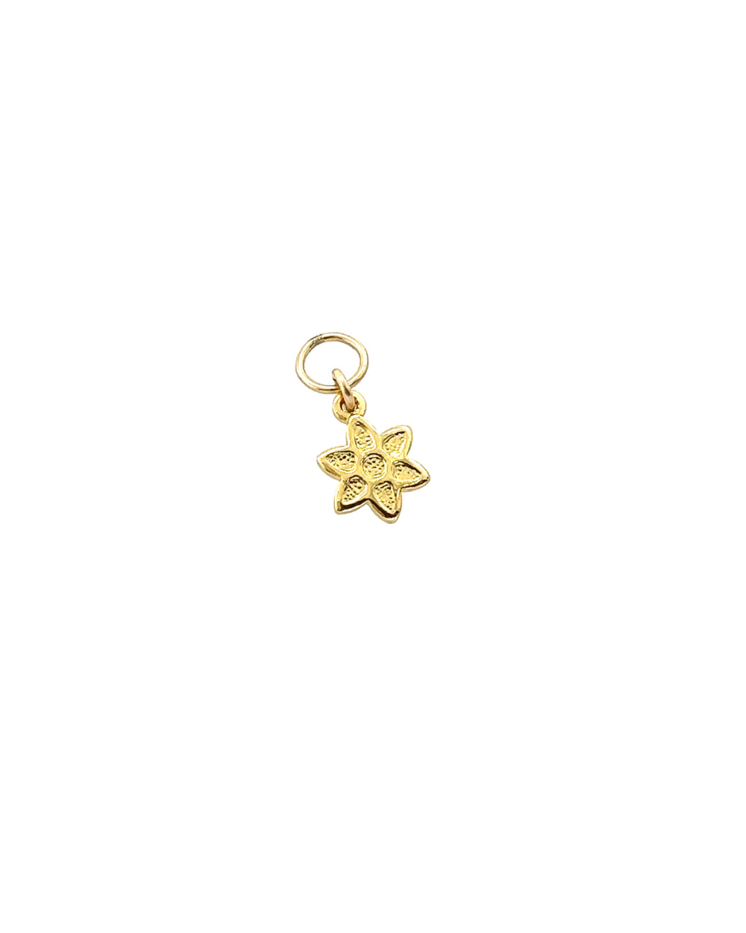 14k gold fill blossom flower earring charm for huggie hoops earrings. Made in Australia. 