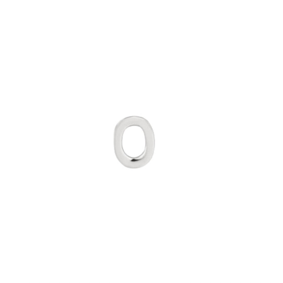 Silver Petite Letter O