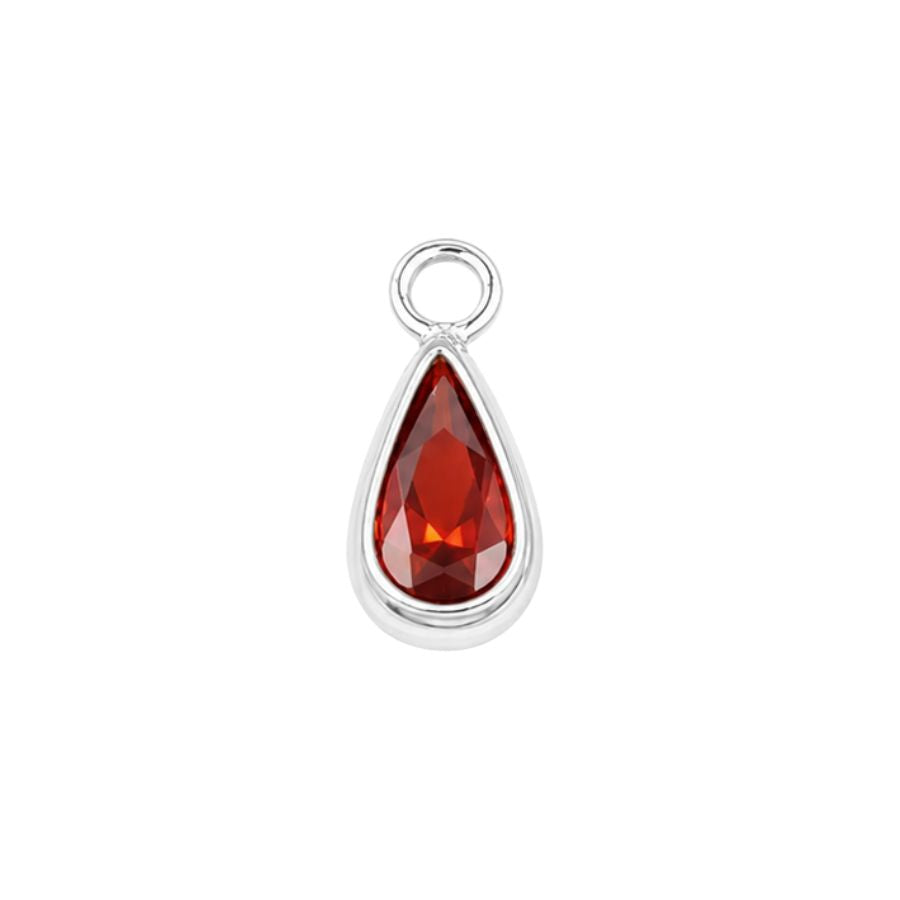 Silver January Birthstone (Teardrop)