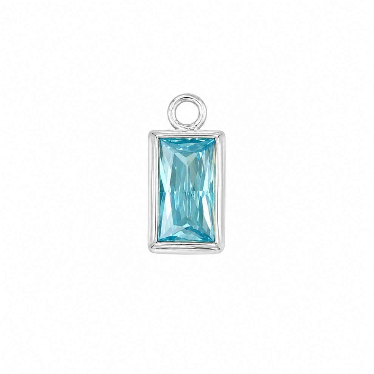 Silver December Baguette Birthstone (Included)