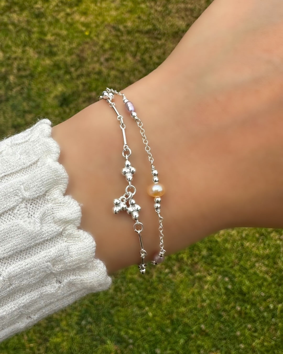 Silver Cloudchaser Pearl Bracelet