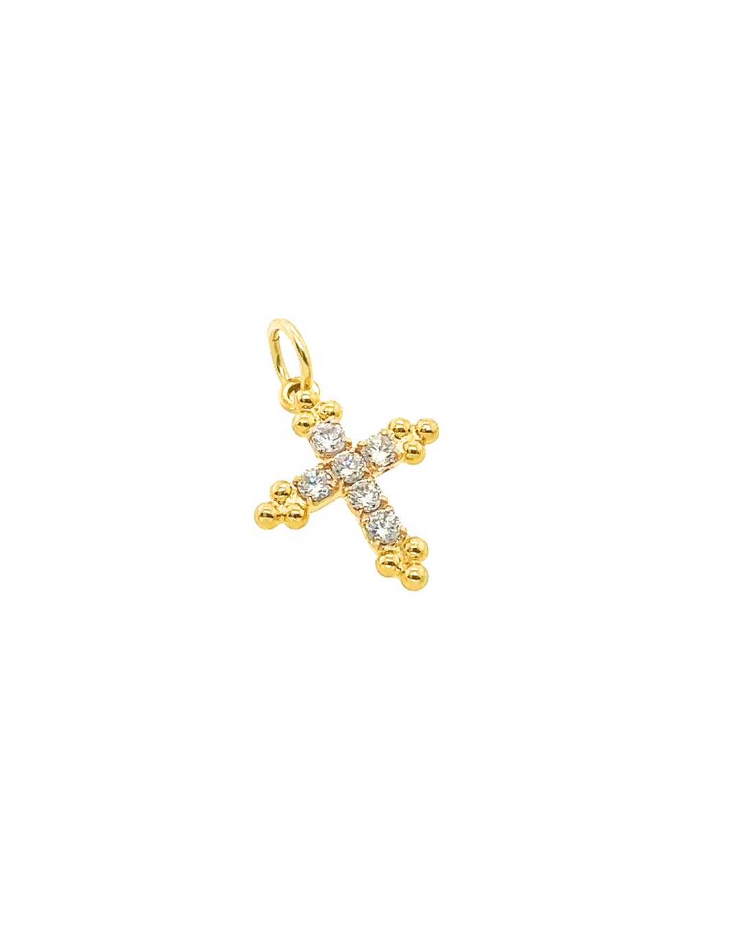 14k gold fill catholic Christian cross protection luck talisman necklace pendant charm