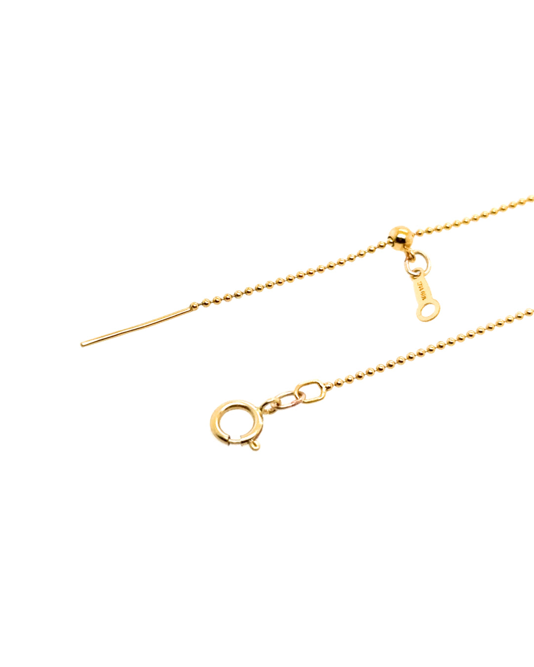 14k gold fill adjustable bead charm necklace chain. Compatible with our Charm Story Charms. Made in Australia. 