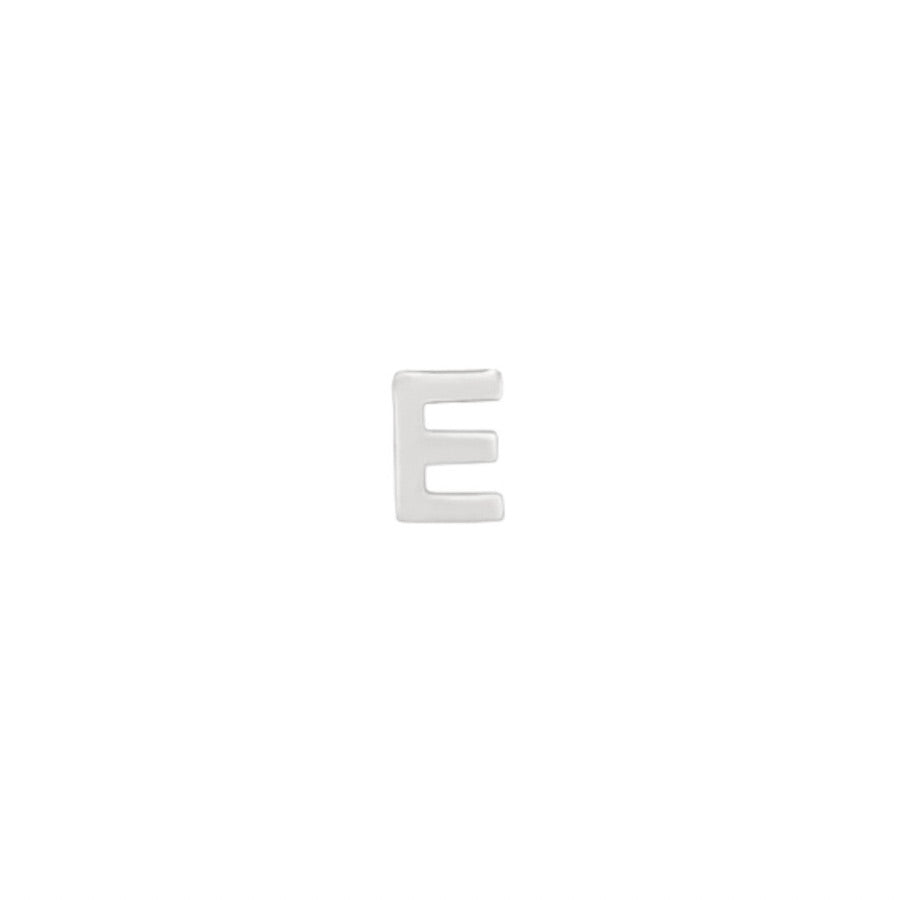 Silver Letter E