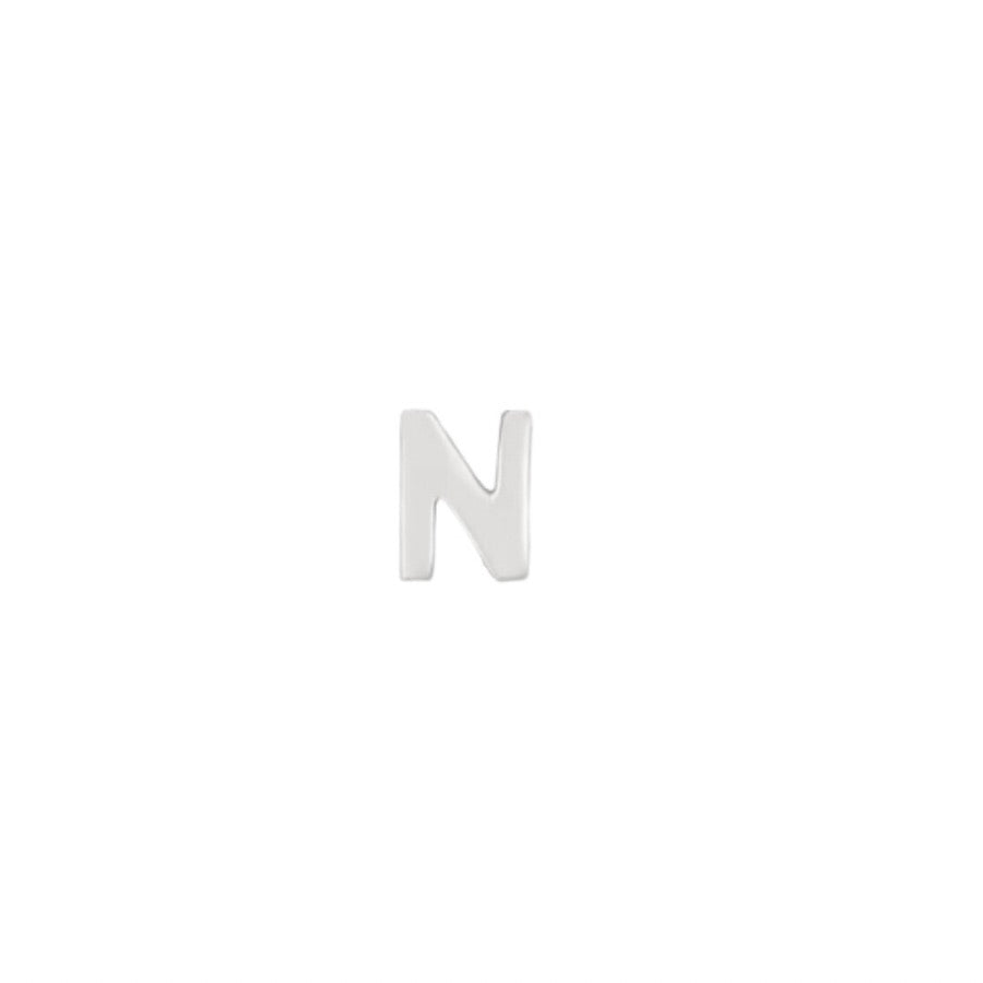 Silver Letter N