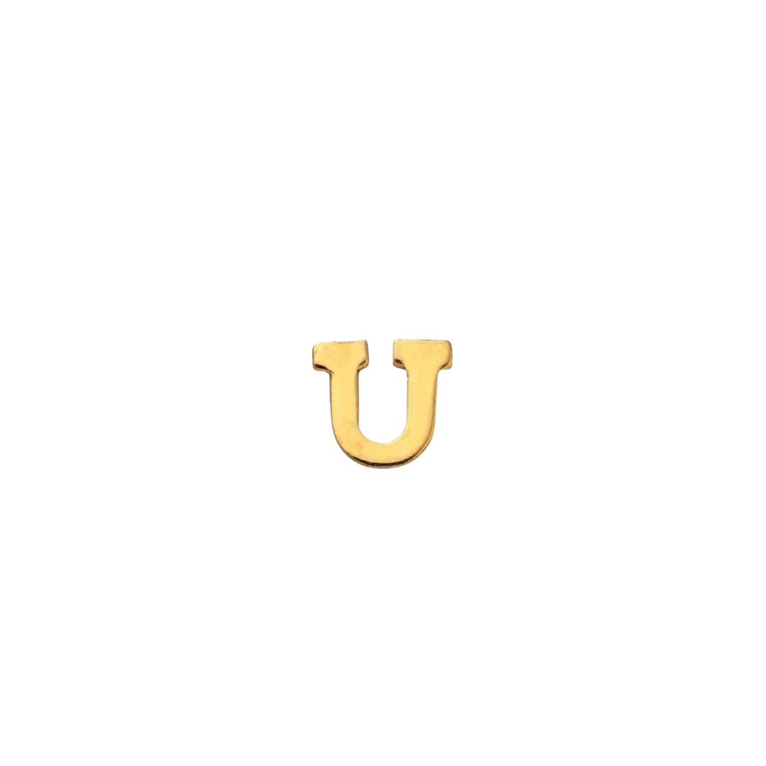 Classic Gold Letter U