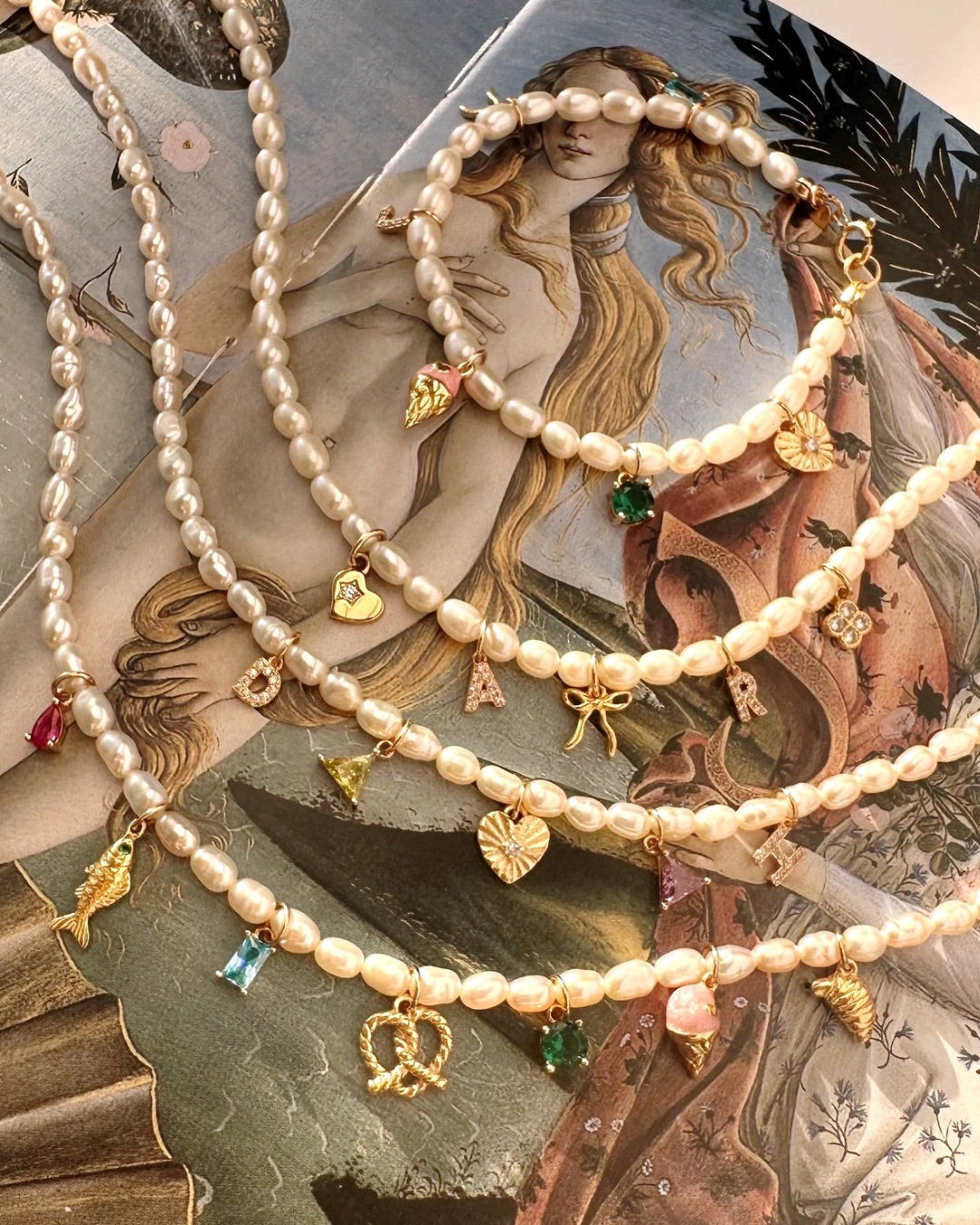 Pearl Charm Bracelet