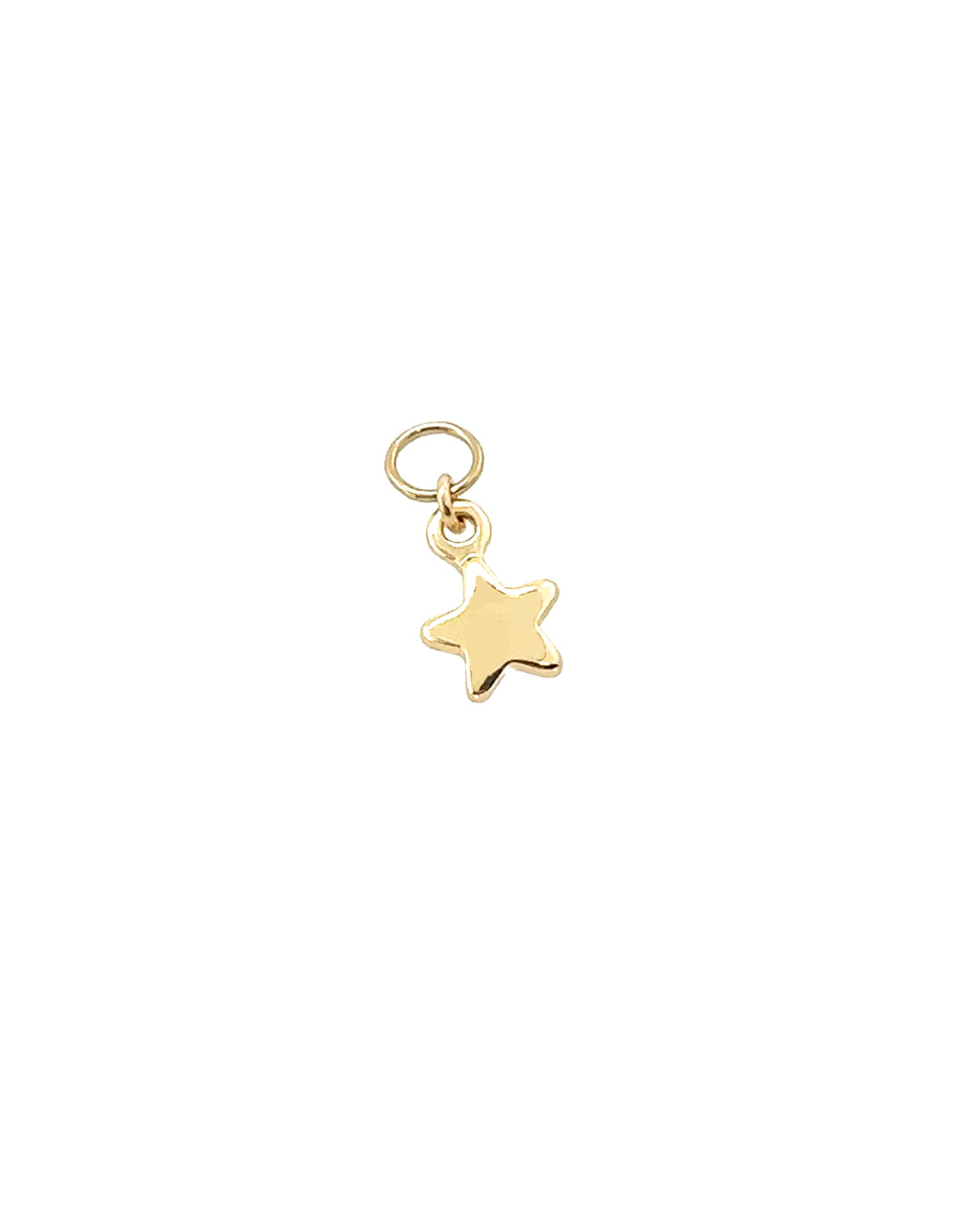 14k yellow gold fill star earring charm for huggie hoops earrings. Made in Australia.