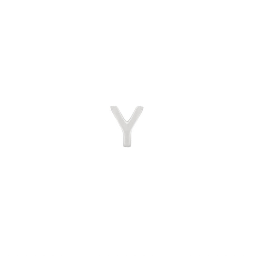 Silver Petite Letter Y